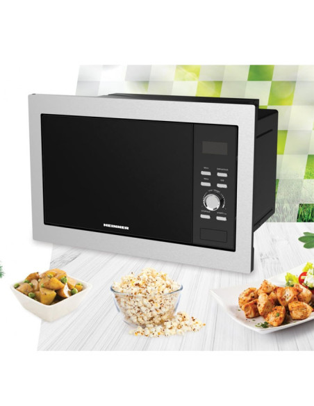 Įmontuojama mikrobangų krosnelė 800W, 23L HMW-BI2360SS HEINNER