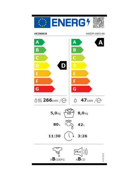 Skalbimo mašinų džiovyklė HWDM-H8514A HEINNER