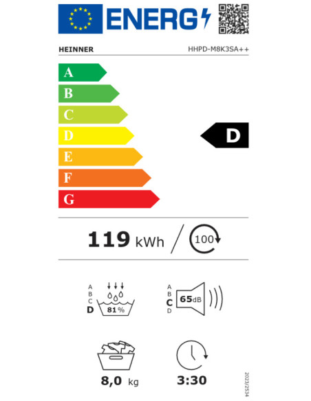 Džiovyklė HHPD-M8K3SA++ HEINNER