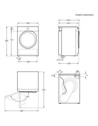 Džiovyklė su šilumos siurbliu Electrolux EW6D39CBE
