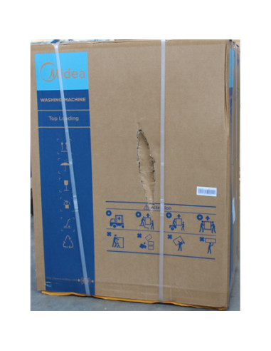 SALE OUT. Midea MF100T70BA10/W-HR Washing Machine, D, Top loading, Washing 7 kg, White | SALE OUT. | Midea Washing Machine | MF1