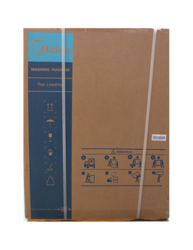 SALE OUT. Midea MF100T70BA10/W-HR Washing Machine, D, Top loading, Washing 7 kg, White | SALE OUT. | Midea Washing Machine | MF1
