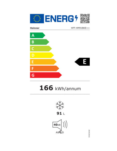 Šaldiklis HFF-HM91BKE++ HEINNER