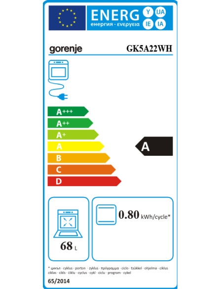 Cooker GORENJE GK5A22WH