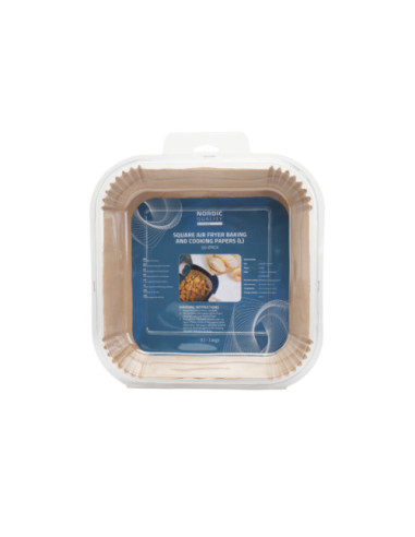 Kepimo popierius karšto oro gruzdintuvėms NORDIC QUALITY, kvadratinis, 50vnt, L / GS1212 / 2360042