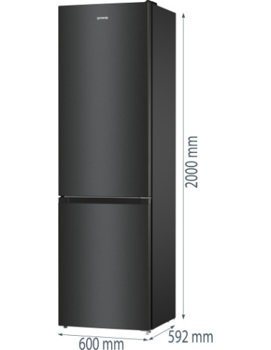 Refrigerator GORENJE NRK6202EBXL4
