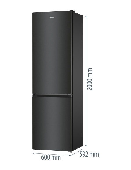 Refrigerator GORENJE NRK6202EBXL4
