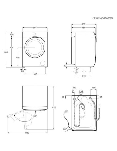 Iš priekio pakraunama skalbyklė Electrolux EW9F7607WCE
