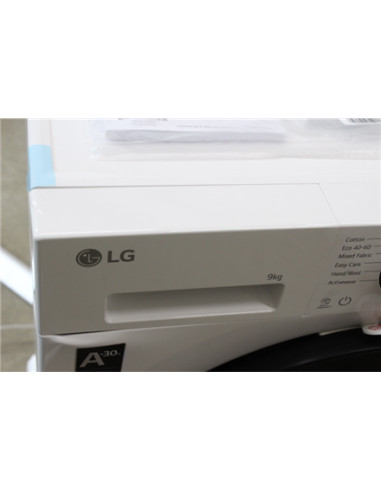 SALE OUT. LG F2X50S9TWB Washing machine, A, Front loading, Washing capacity 9 kg, Depth 47.5 cm, 1200 RPM, White | SALE OUT. Was