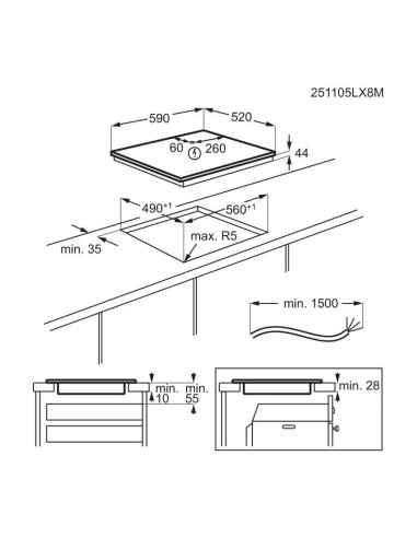 Kaitlentė ELECTROLUX EIT60433CL