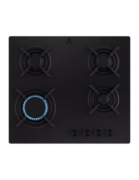 Dujinė kaitlentė ant juodo matinio stiklo Electrolux KGG643723L