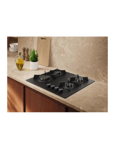 Dujinė kaitlentė ant juodo matinio stiklo Electrolux KGG643723L
