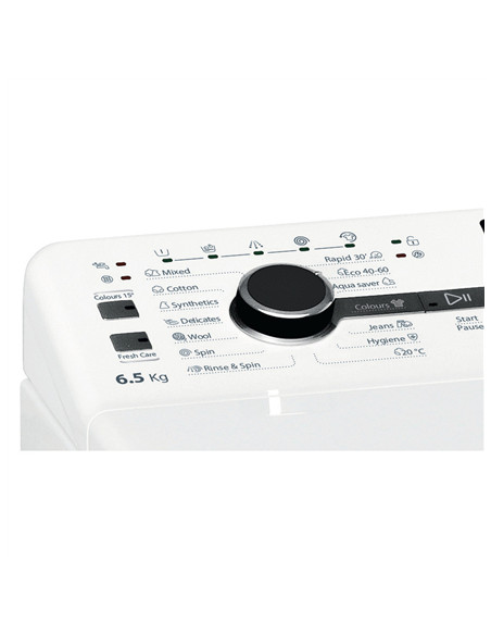 Whirlpool | Washing Machine | TDLRB 65242BS EU/N | Energy efficiency class C | Top loading | Washing capacity 6.5 kg | 1200 RPM 
