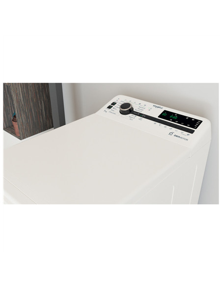 Whirlpool | Washing Machine | TDLRB 7232BS EU | Energy efficiency class D | Top loading | Washing capacity 7 kg | 1200 RPM | Dep