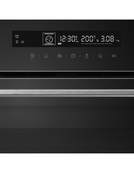 Įmontuojama 72L orkaitė su savaiminio išsivalymo funkcija, HBO-M7212GCDRP-GBK HEINNER